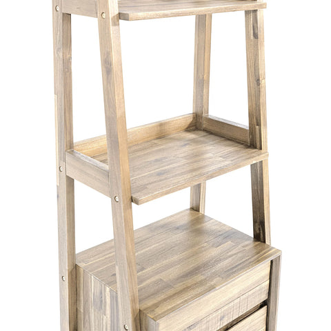 Gia Driftwood Solid Acacia Wood Modular Bookcase-5