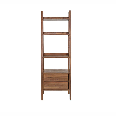 Gia Pecan Solid Acacia Wood Modular Bookcase-2