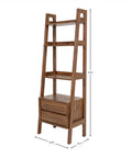 Gia Pecan Solid Acacia Wood Modular Bookcase-7