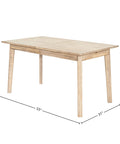 Gia Solid Acacia Extendable Dining Table-3
