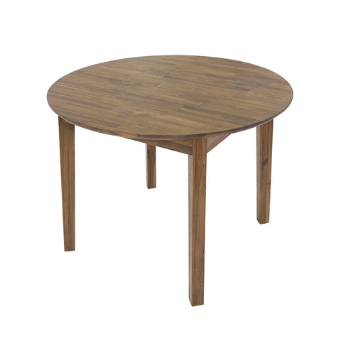 Gia Solid Acacia Wood Round Dining Table-5