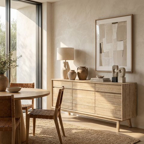 solid wood sideboard cabinet