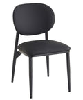 Gideon Black Modern Faux Leather Dining Chair -1