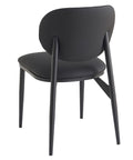 Gideon Black Modern Faux Leather Dining Chair -2