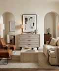 Giselle I Light Brown 3-Drawer Accent Cabinet 