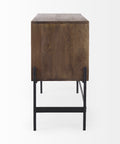 Glenn Dark Brown Mango Wood Accent Cabinet -2