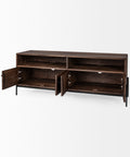 Glenn IV Dark Brown Mango Wood Media Console -2