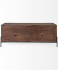 Glenn IV Dark Brown Mango Wood Media Console -3