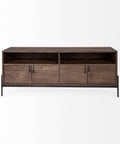 Glenn IV Dark Brown Mango Wood Media Console -4