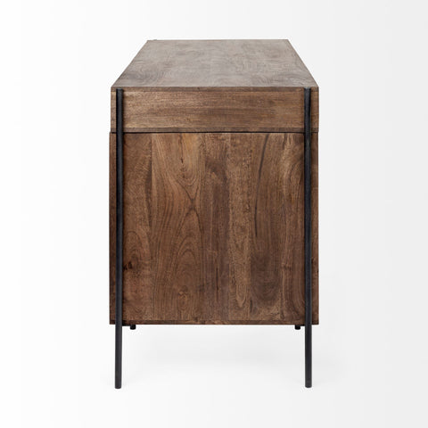 Glenn Solid Mango Wood Desk-4