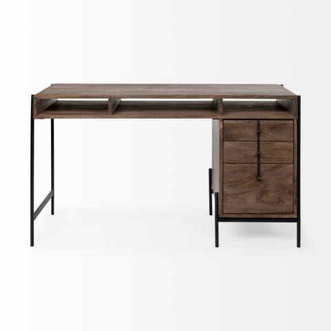 Glenn Solid Mango Wood Desk-5