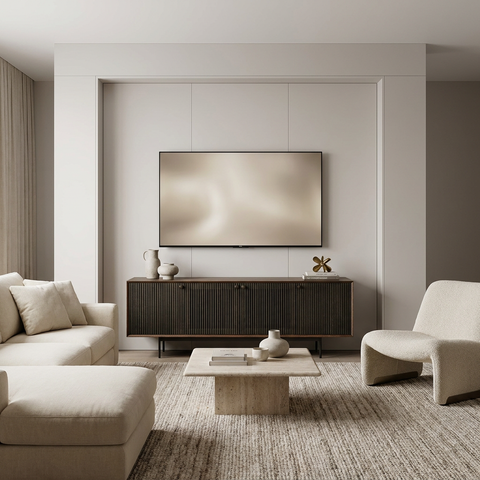 Grace I Two-Tone Brown Mango Wood Media Console 