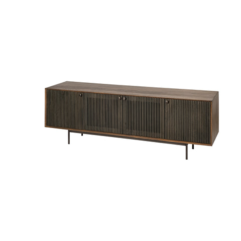 Grace I Two-Tone Brown Mango Wood Media Console -1