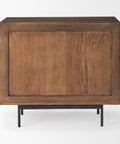 Grace Medium Brown Mango Wood Accent Cabinet-4