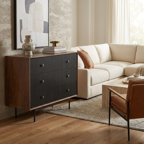 Grace Medium Brown Mango Wood Accent Cabinet 
