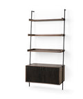 Grace Solid Mango Wood Shelving Unit-1