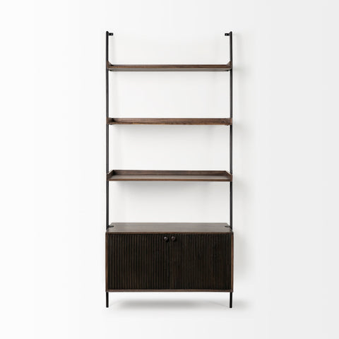 Grace Solid Mango Wood Shelving Unit-2