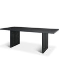 Grier 84" Black Mango Wood Dining Table- 1