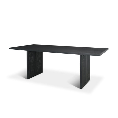 Grier 84" Black Mango Wood Dining Table- 1