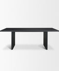 Grier 84" Black Mango Wood Dining Table- 2