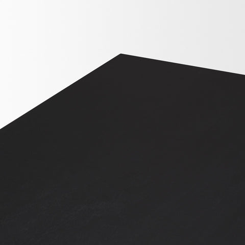 Grier 84" Black Mango Wood Dining Table- 5