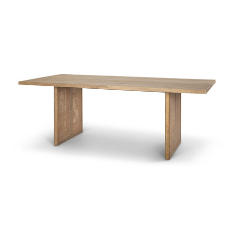 Grier 84" Light Brown Mango Wood Dining Table-1