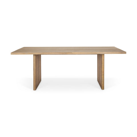 Grier 84" Light Brown Mango Wood Dining Table-2