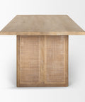 Grier 84" Light Brown Mango Wood Dining Table-3