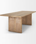 Grier 84" Light Brown Mango Wood Dining Table-4