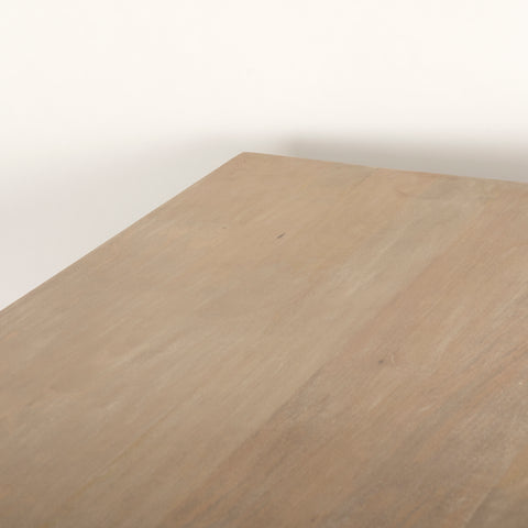 Grier 84" Light Brown Mango Wood Dining Table-6