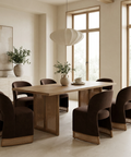 Grier 84" Light Brown Mango Wood Dining Table