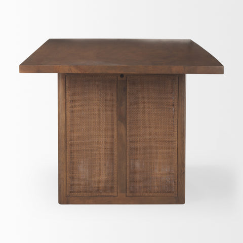 Grier 84" Medium Brown Mango Wood Dining Table-3