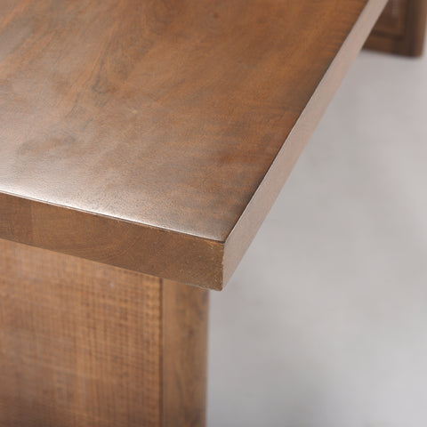 Grier 84" Medium Brown Mango Wood Dining Table-4