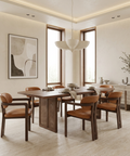 Grier 84" Medium Brown Mango Wood Dining Table