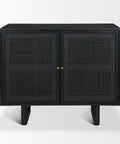 Grier Black Mango Wood Accent Cabinet -2