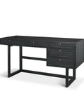 Grier Black Mango Wood Cane Desk-1