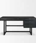 Grier Black Mango Wood Cane Desk-2