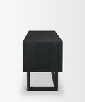 Grier Black Mango Wood Cane Desk-3