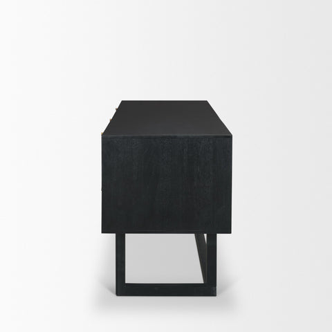 Grier Black Mango Wood Cane Desk-3
