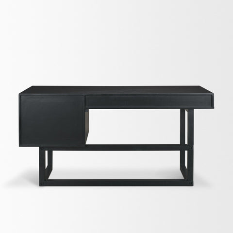 Grier Black Mango Wood Cane Desk-4