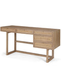 Grier Light Brown Mango Wood Cane Desk-1