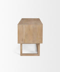 Grier Light Brown Mango Wood Cane Desk-3