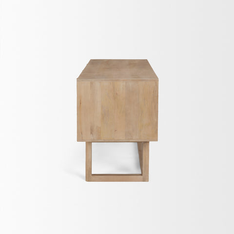 Grier Light Brown Mango Wood Cane Desk-3