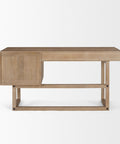 Grier Light Brown Mango Wood Cane Desk-4