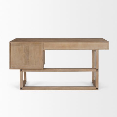 Grier Light Brown Mango Wood Cane Desk-4