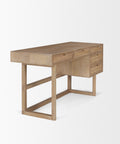 Grier Light Brown Mango Wood Cane Desk-5