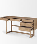 Grier Light Brown Mango Wood Cane Desk-6