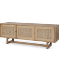 Grier Light Brown Mango Wood Media Console-1