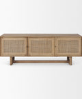 Grier Light Brown Mango Wood Media Console-2