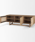 Grier Light Brown Mango Wood Media Console-6